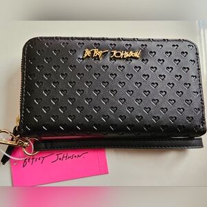 Betsey Johnson Heart Embossed Wallet